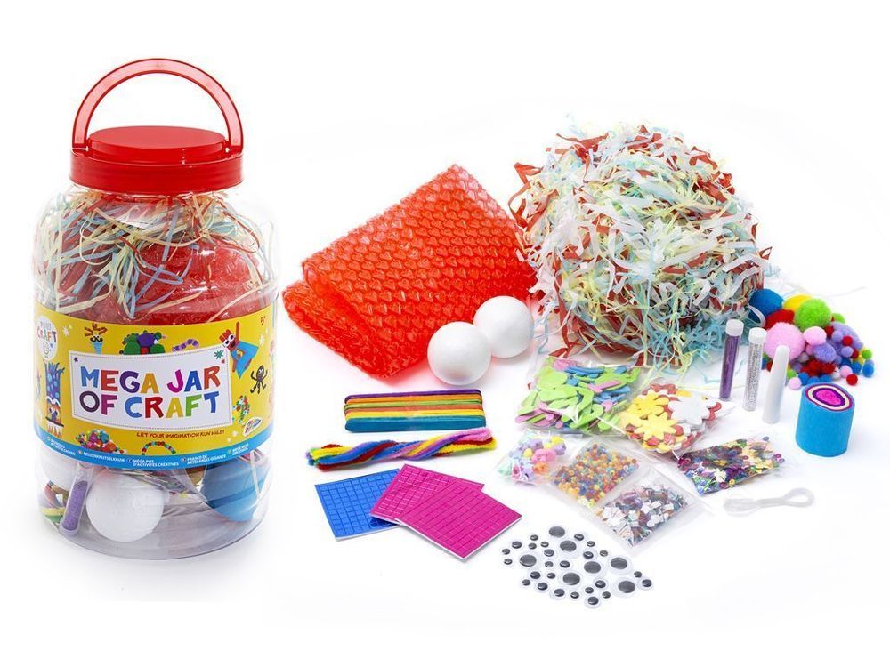 RMS - Mega Jar Of Craft - Red - Complete Craft Kit For Creative Projects