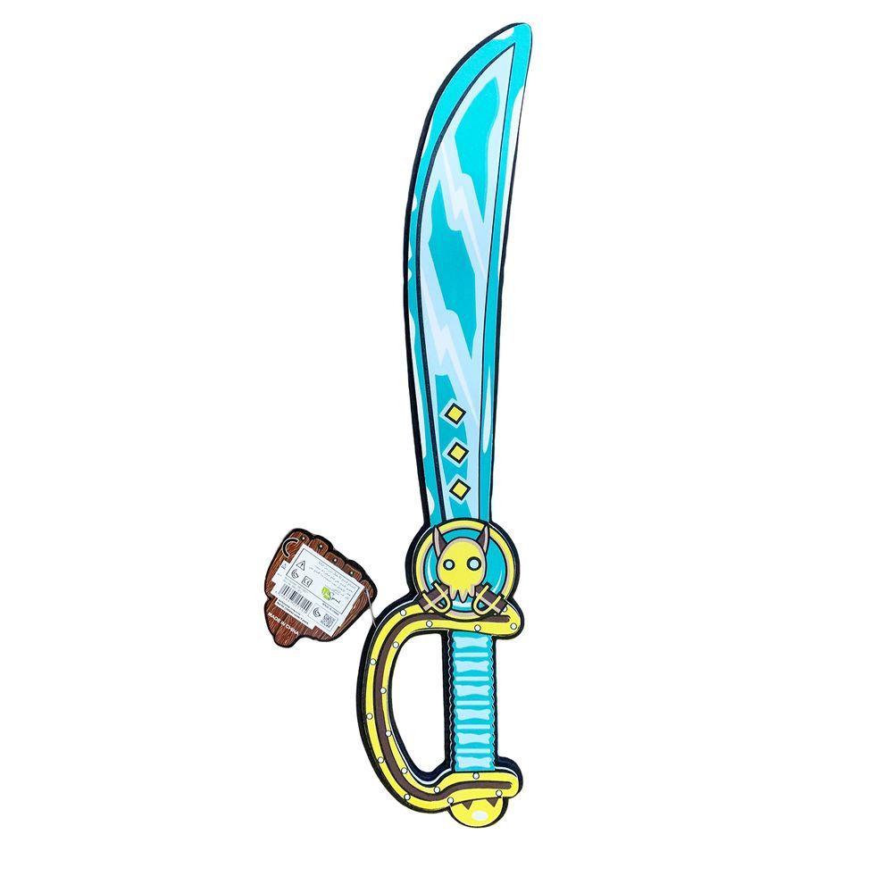 Galaxy Toys - Pirate Foam Sword - Blue/Yellow