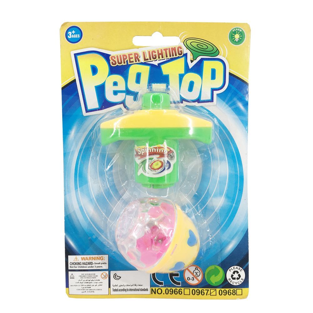 Galaxy Toys - Super Lighting Peg-Top Spinning Toy Set - 2 Pcs