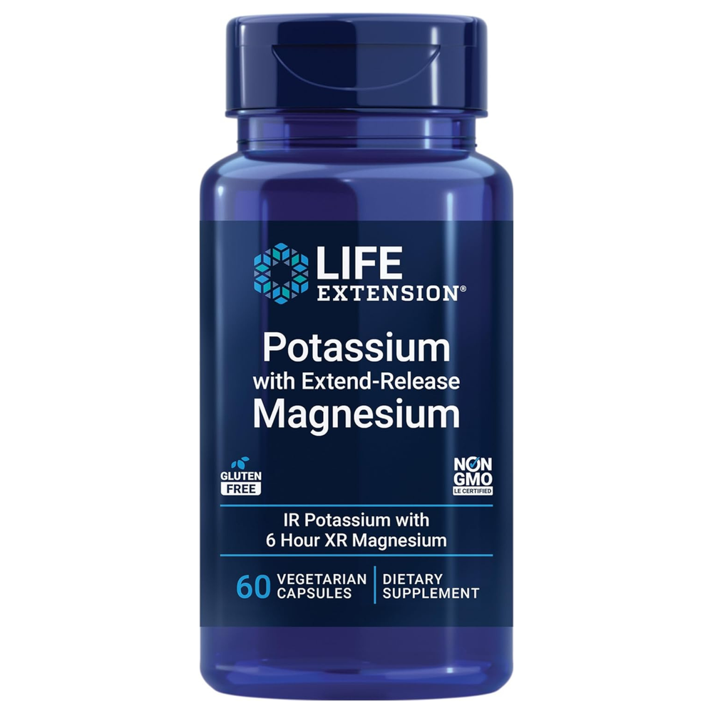 LIFE EXTENSION - Potassium With Extend Release Magnesium - 60 Vegetarian Capsules