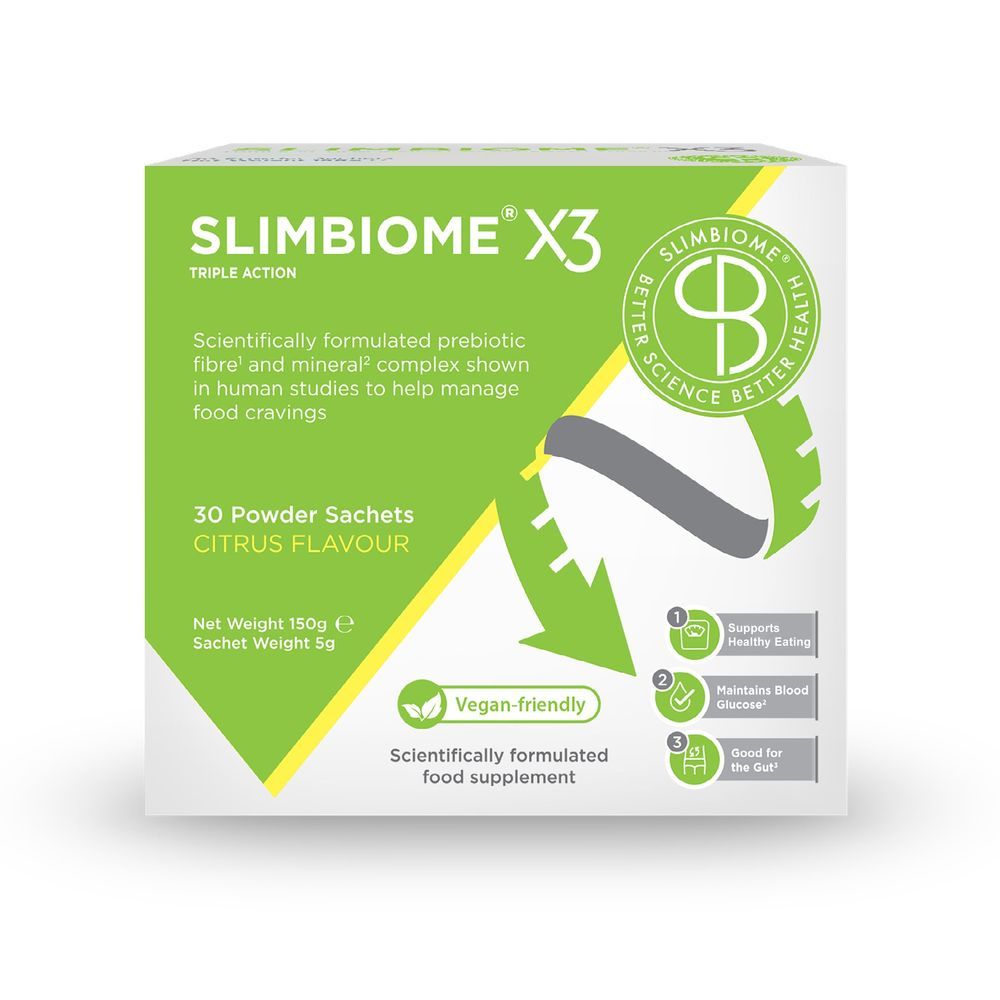 Opti Biotix - Slimbiome Prebiotic Nutritional Supplement Vegan Gut Health 30Sachets