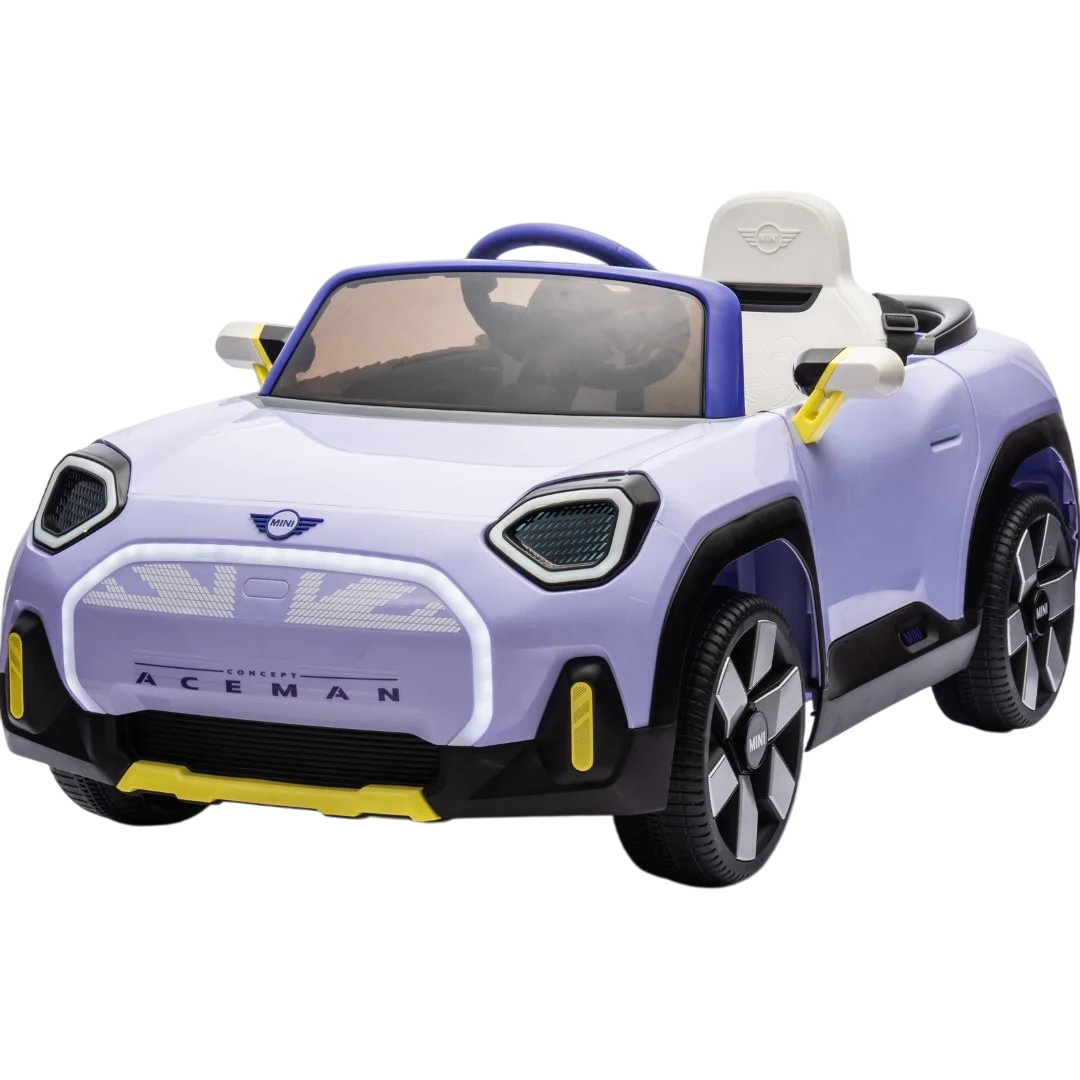 Amsham - Mini Aceman Kids Electric Ride On Car 12V - Blue