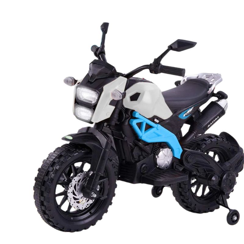 Amsham - KTM Model Kids Style Ride On Bike 12V - White & Blue