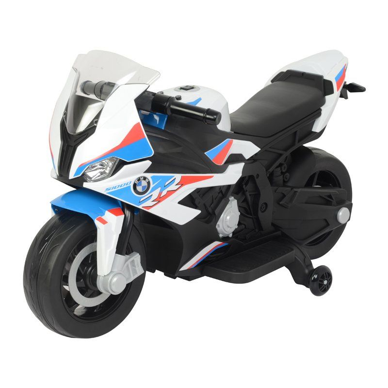 BMW - Licensed Kids Electric Motorcycle 12V - White