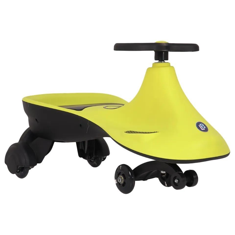 Amsham - Swing Car Ride On Toy For Children - Yellow