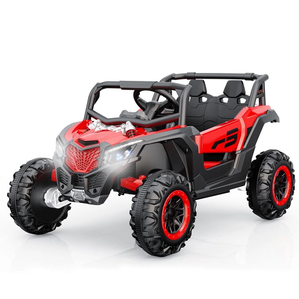 Amsham - UTV 4WD Electric Ride-On Car With Remote Control - Red