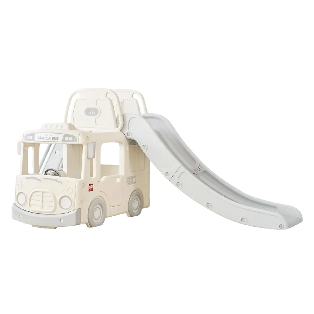 Amsham - 3-In-1 Children's YAYA Bus Slide Set - Vanilla