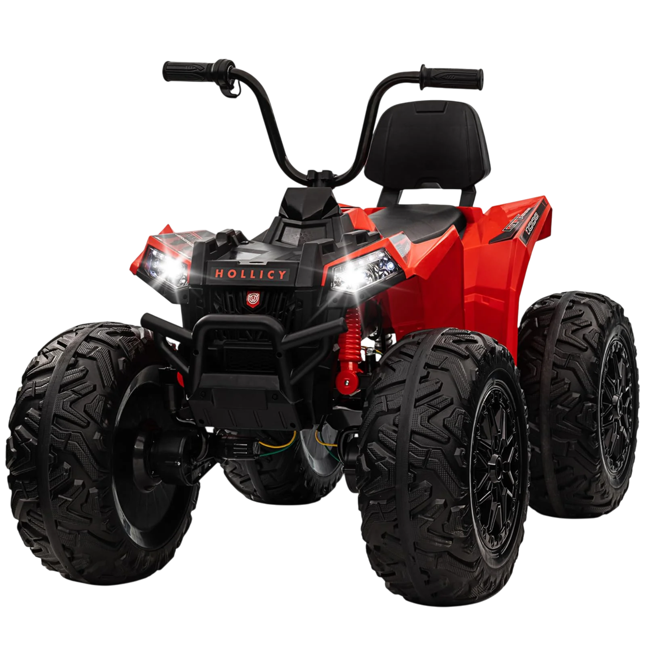 Amsham - ATV Two Seater 4WD Quad 24v Electric Ride On Car For Kids - Red