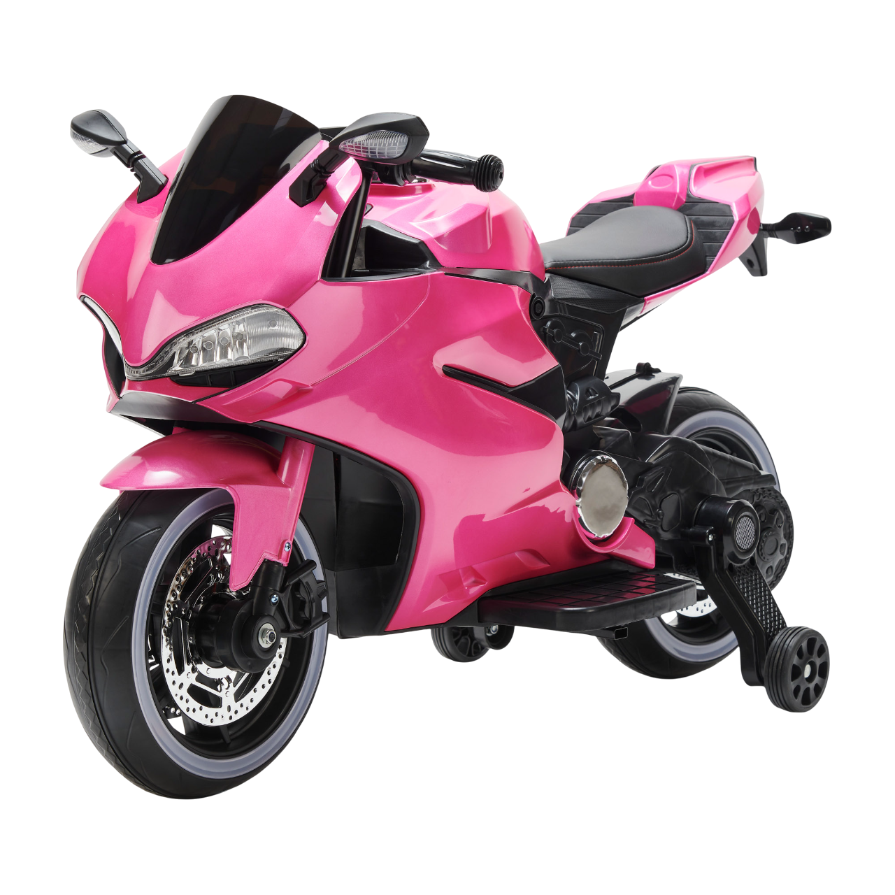 Amsham - Kids Ducati Style Ride On Electric Motorcycle - Pink - 12 V