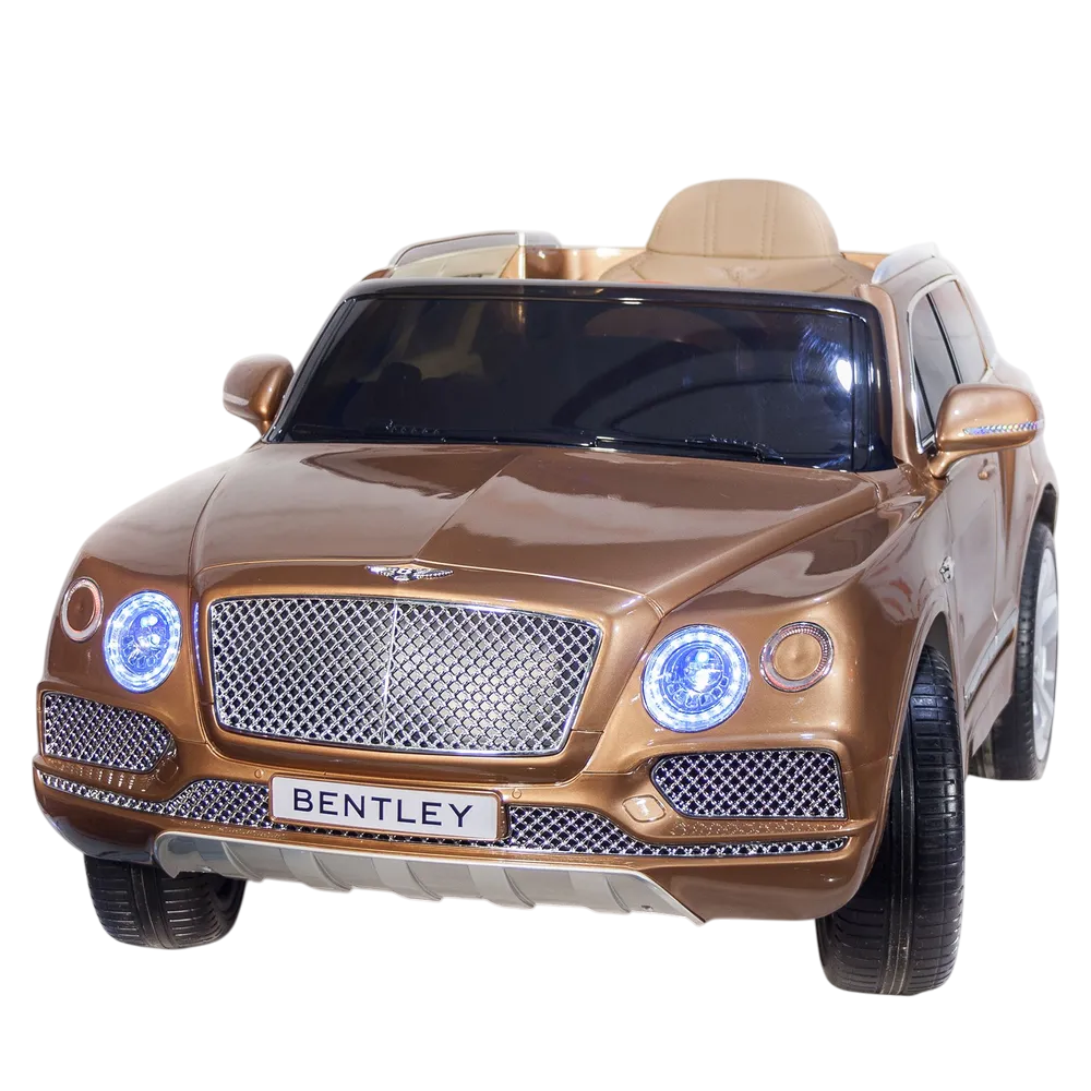 Amsham - Bentley Bentayga SUV Kids Ride-On Car With Remote 12V - Gold