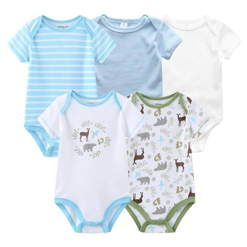 Matching Family Outfits - 5pc-Set - Cotton Baby Romper_6M