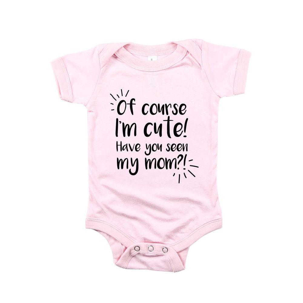 Matching Family Outfits - I'm Cute Baby Rompers - Pink