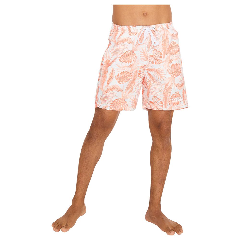 Coega Sunwear - Men's Board Shorts - Coral Tropical Foliage