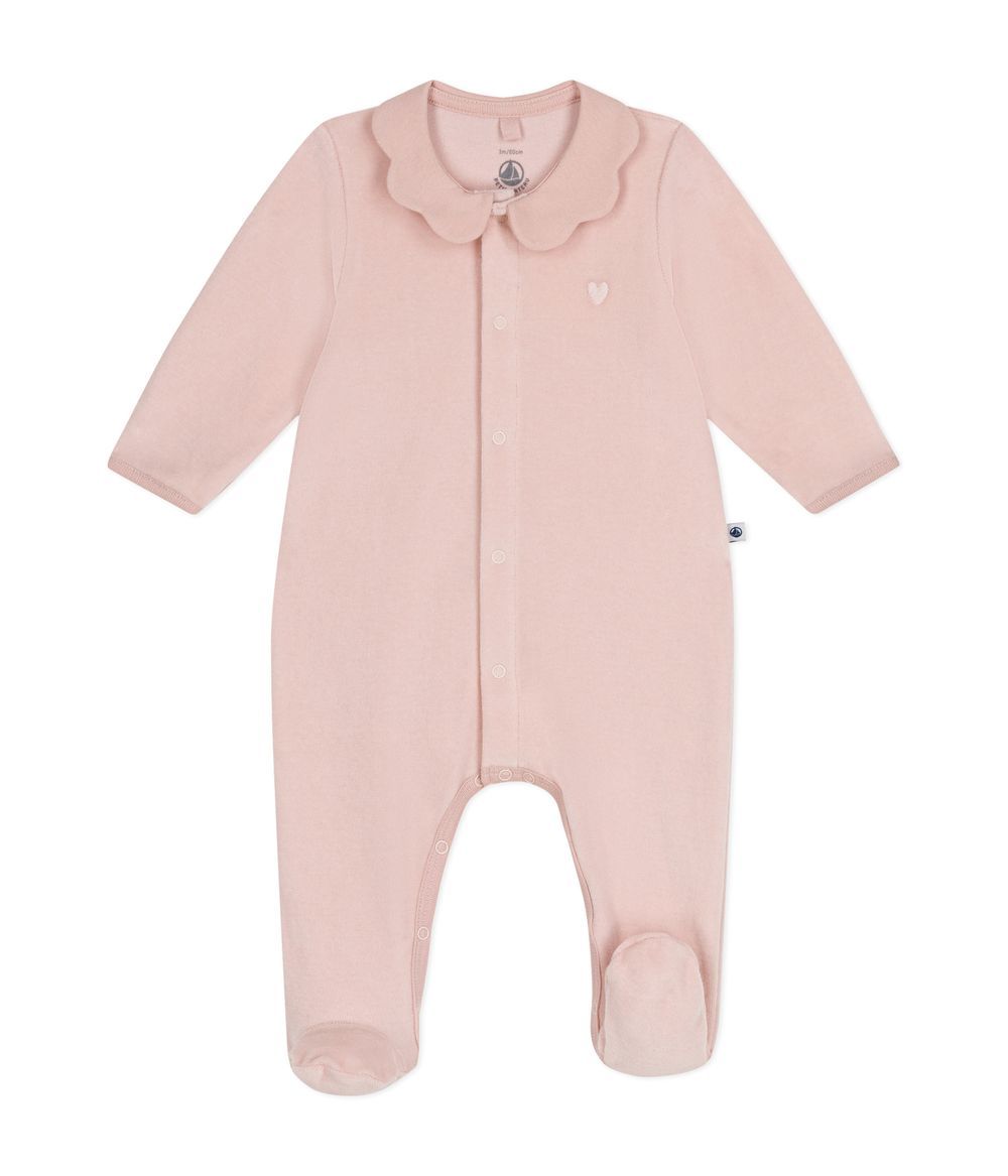 Petit Bateau - Cotton Sleepsuit - Saline Pink