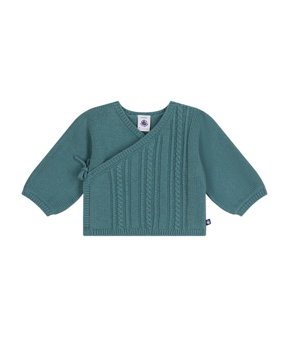 Petit Bateau - Babies' Wool And Cotton Cardigan