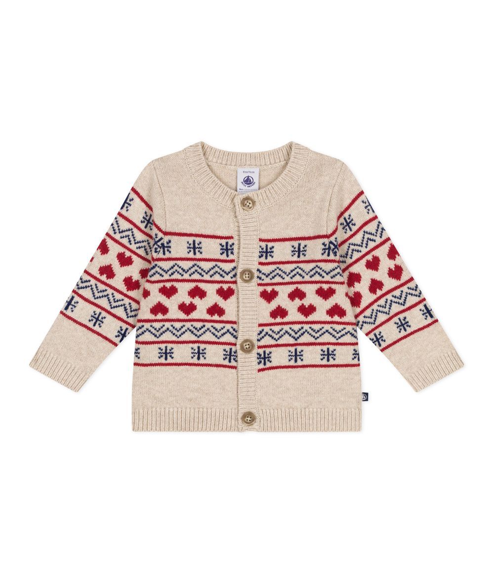 Petit Bateau - Babies' Knitted Wool Cardigan