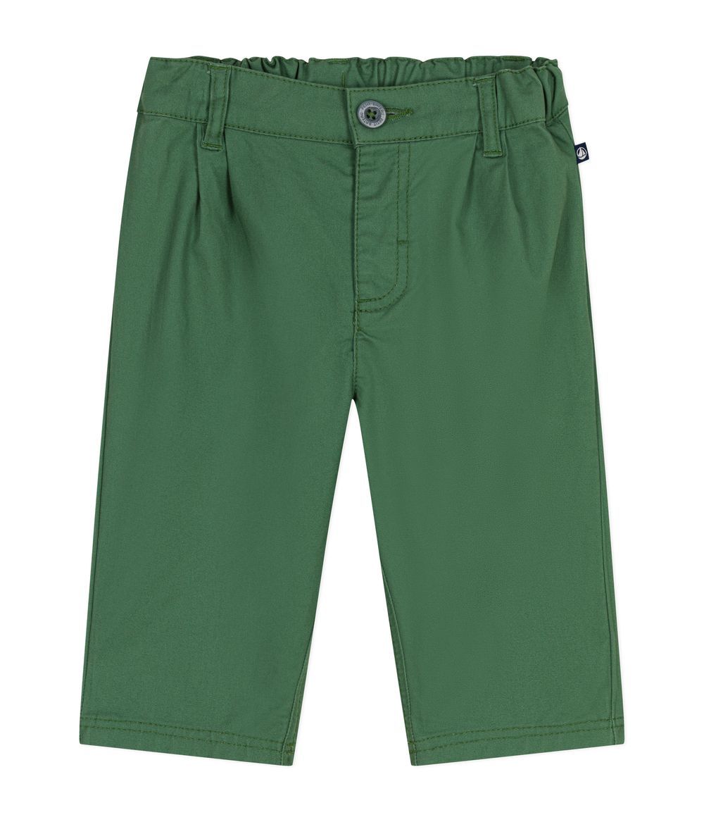 Petit Bateau - Babies' Serge Trousers - Palmeraie Green