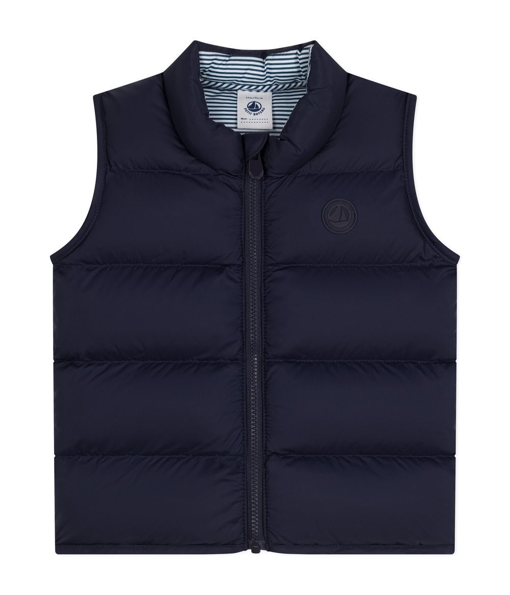 Petit Bateau - Babies' Quilted Padded Jacket - Smoking Blue