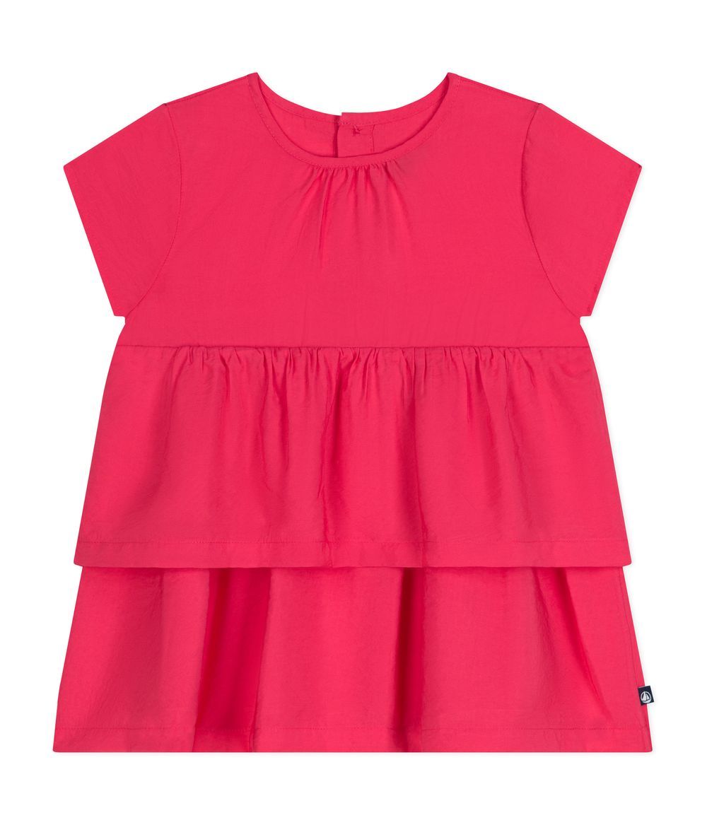 Petit Bateau - Babies' Short-Sleeved Dress - Gloss Pink