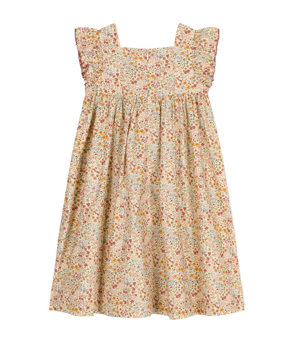 PETIT BATEAU - Girls' Printed Sleeveless Poplin Dress