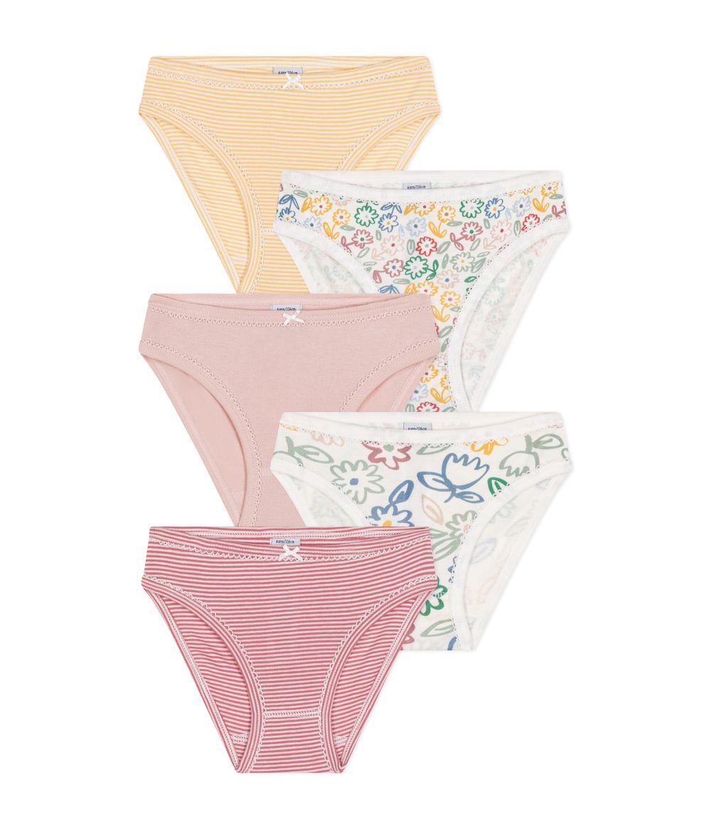 Petit Bateau - 5pc-Set - Girls Cotton Underwear