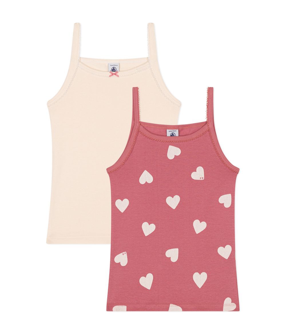 Petit Bateau - 2pc-Set - Girls Cotton Vests