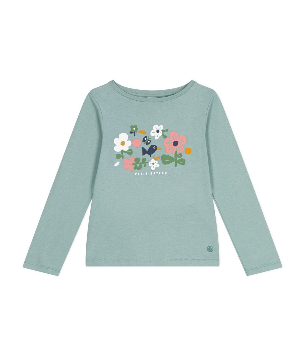 Petit Bateau - Girls Long Sleeves Rib Knit T-Shirt - Paul Green