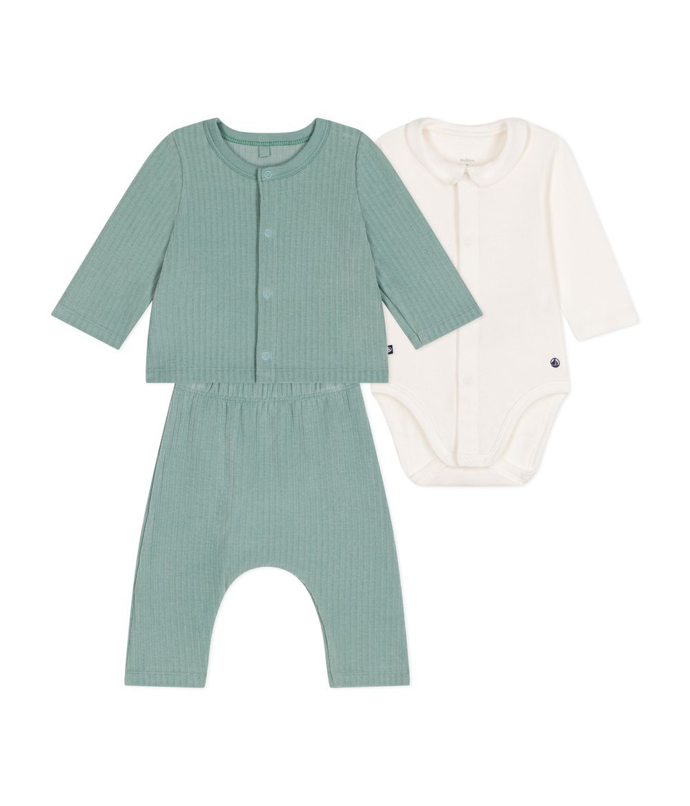 Petit Bateau - Babies' 3-Piece Set In Velour