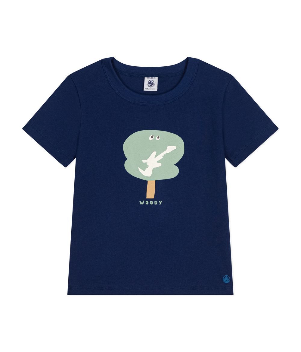 Petit Bateau - Boys' Short-Sleeved Fine Jersey T-Shirt - Blue