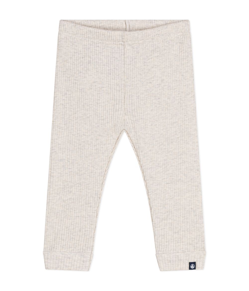 Petit Bateau - Babies' Cotton Leggings - Montelimar Chine Beige