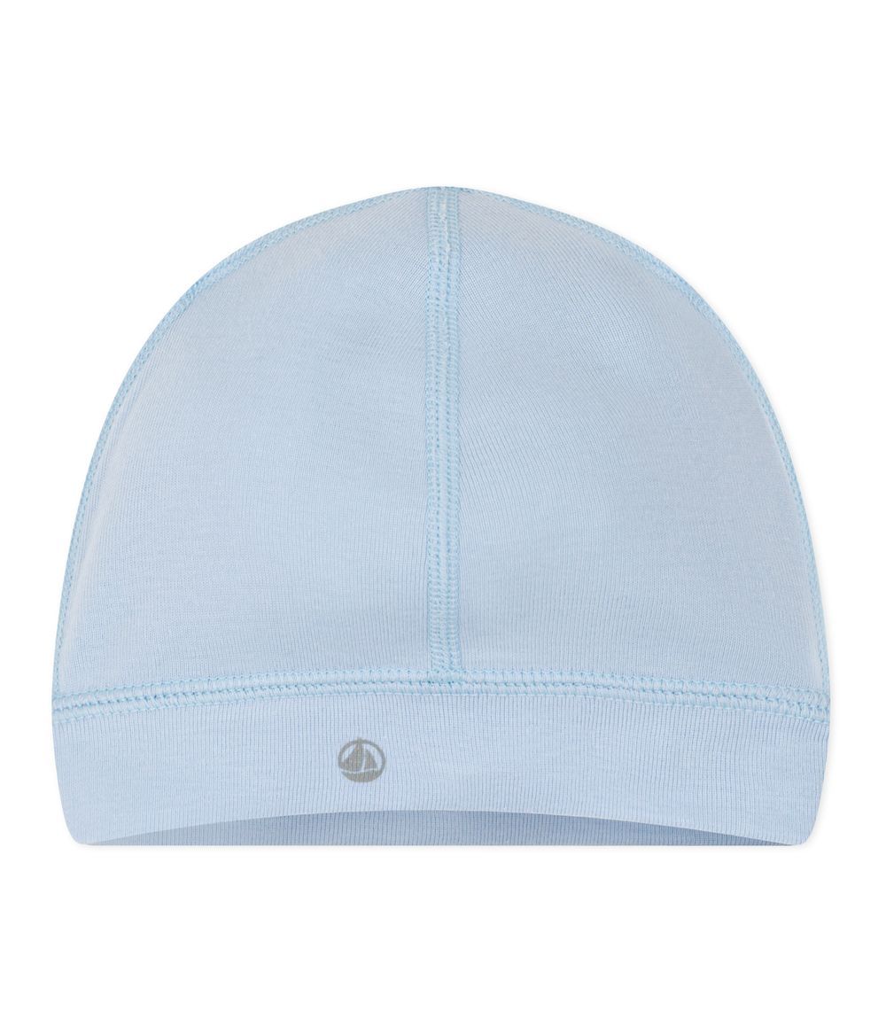 Petit Bateau - Plain Cotton Baby Bonnet - Toudou Blue