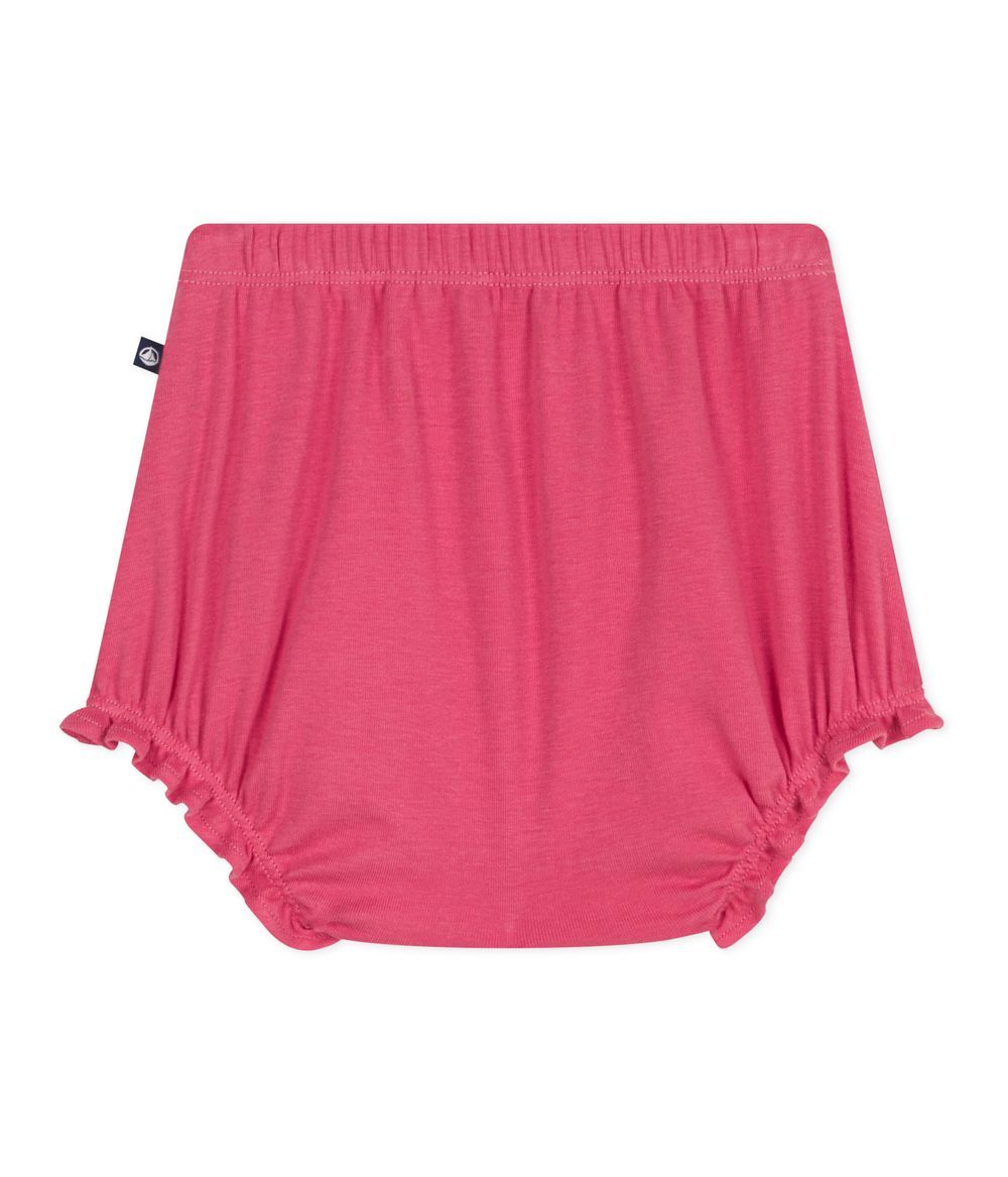 Petit Bateau - Girl's Solid Cotton Bloomers - Peonia Pink