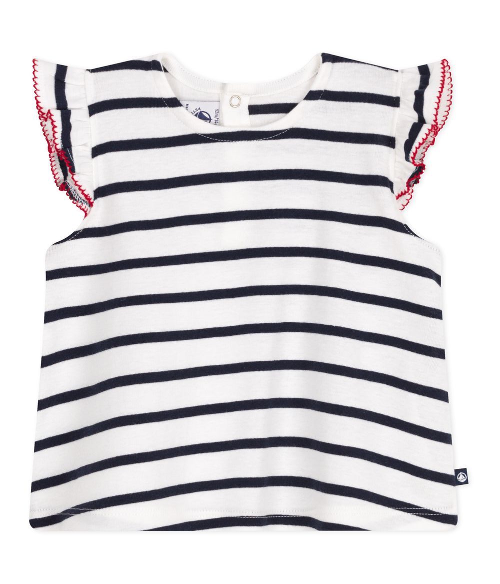 Petit Bateau - Babies Sleeveless Stripy Cotton Blouse