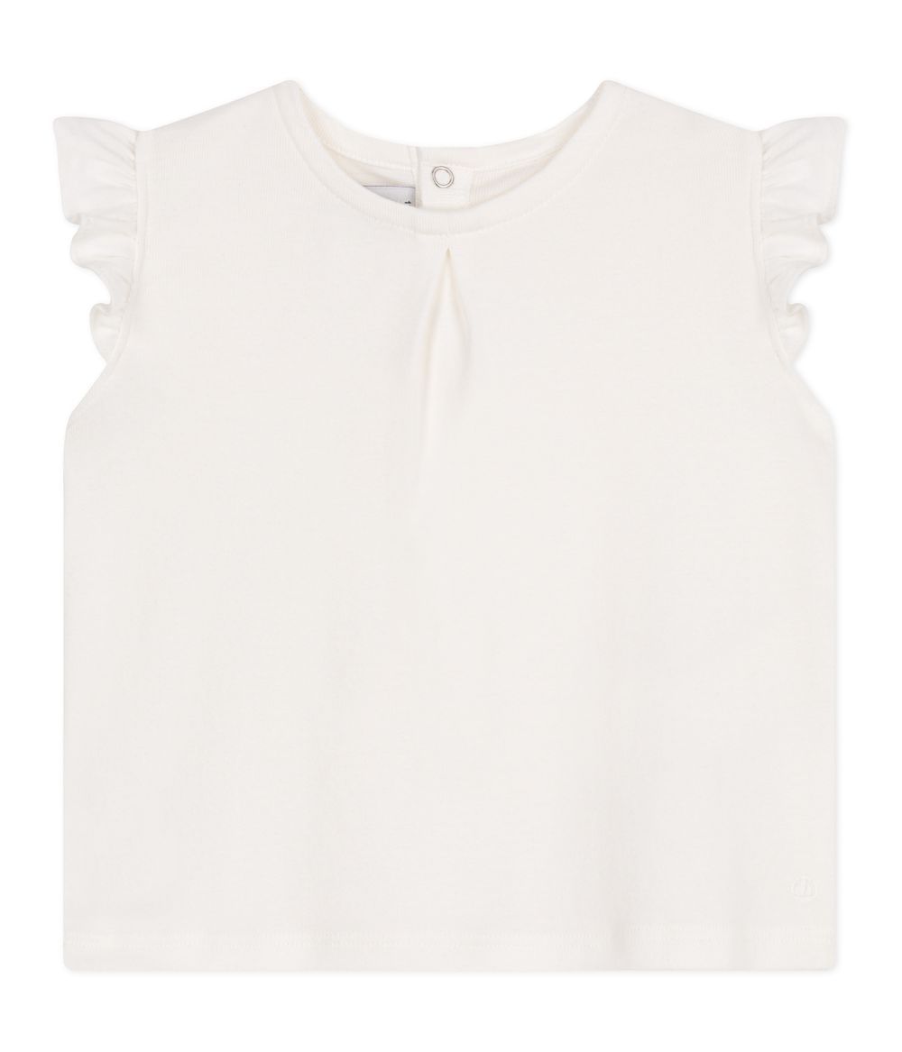 Petit Bateau - Babies Sleeveless Cotton Blouse - White