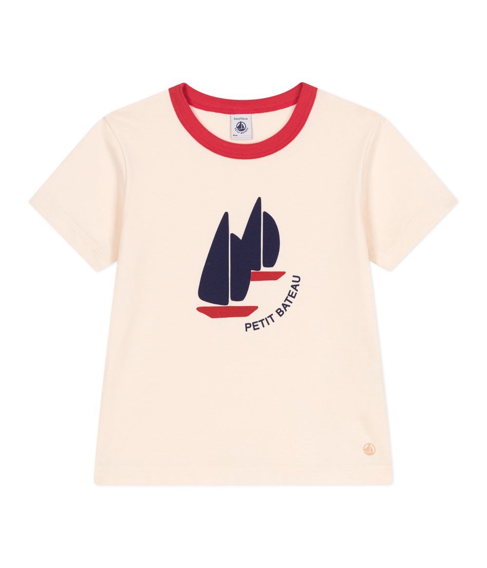 Petit Bateau - Children's Printed Short-Sleeved Cotton T-Shirt