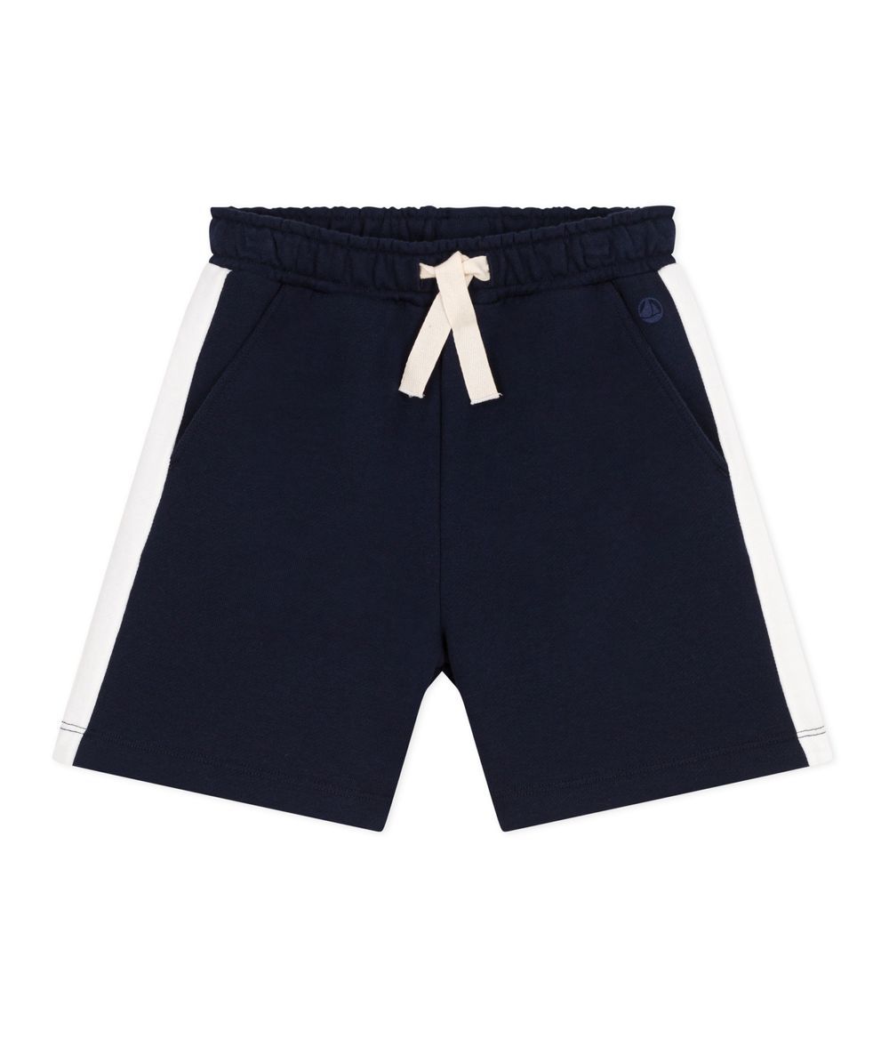 Petit Bateau - Boys' Cotton Shorts - Smoking Blue