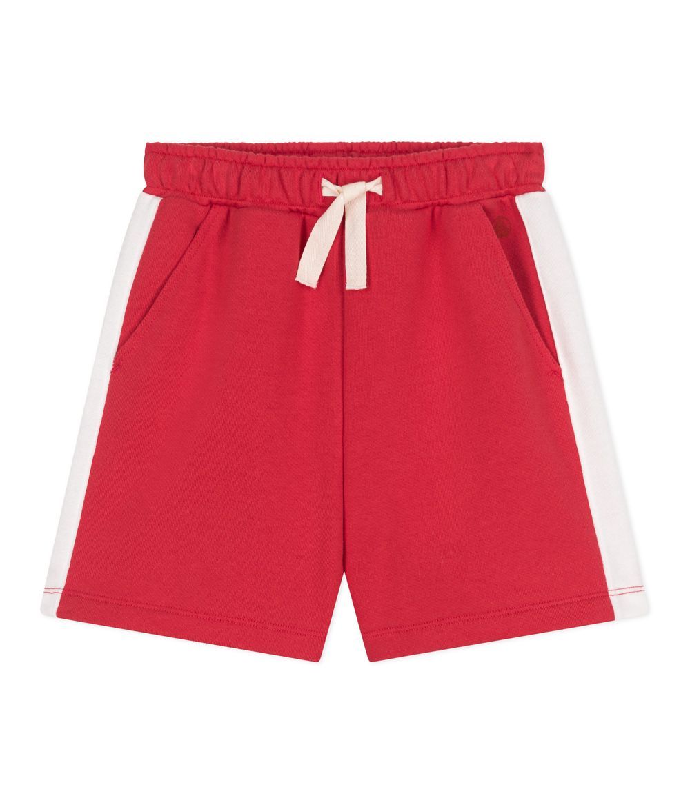 Petit Bateau - Boys' Cotton Shorts - Spicy Red