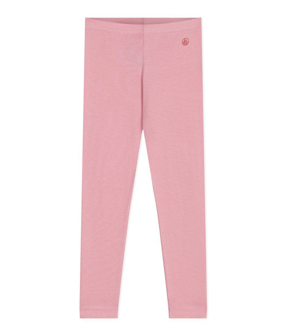 Petit Bateau - Children's Plain Cotton Leggings - Pink