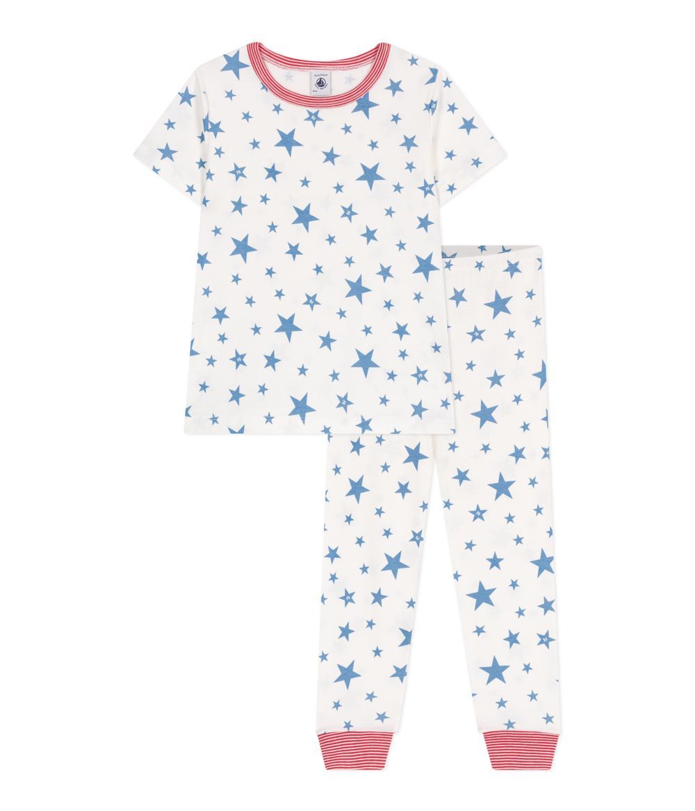 Petit Bateau - Children's Star Print Cotton Pyjamas - Multicolor