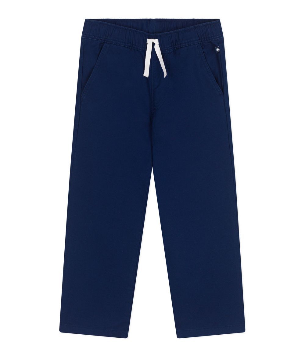 Petit Bateau - Children's Cotton Trousers - Medieval Blue