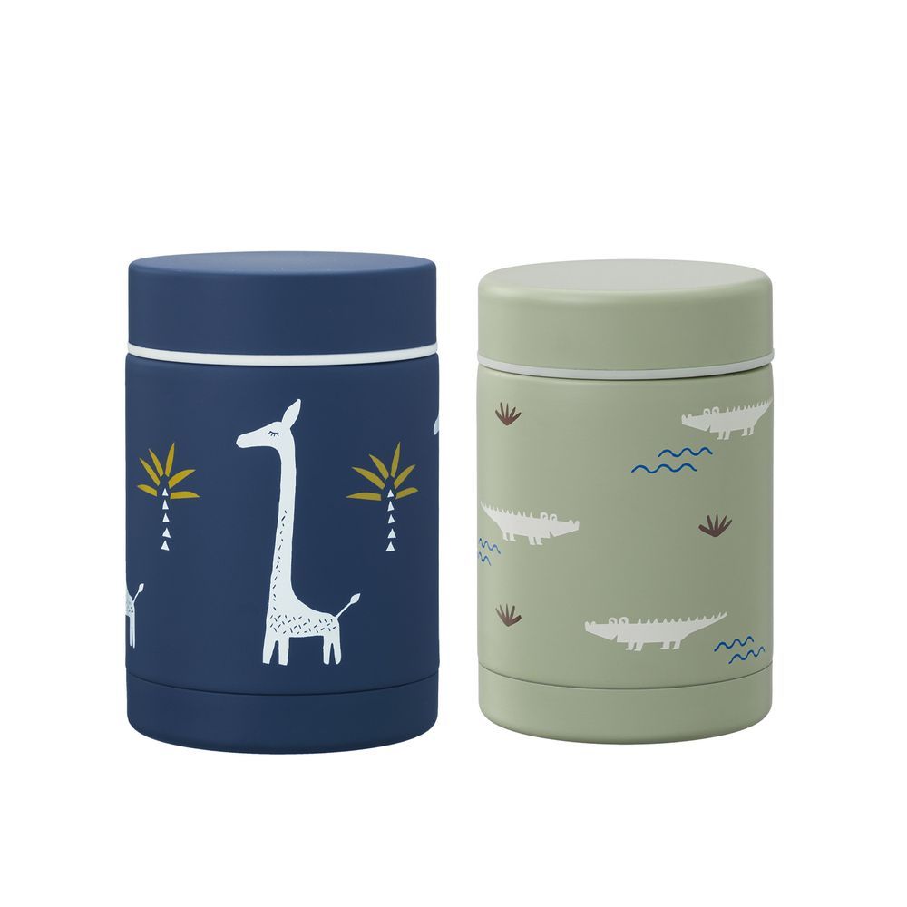 Fresk - Food Jar Duo - Croco and Giraffe - 2 Pcs