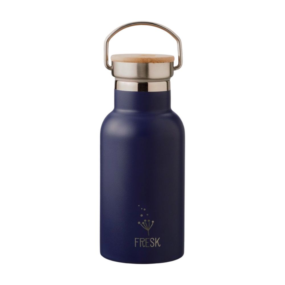 Fresk - Insulated Water Bottle - Nightshadow Blue Polarbear - 2 Lids - 350ml