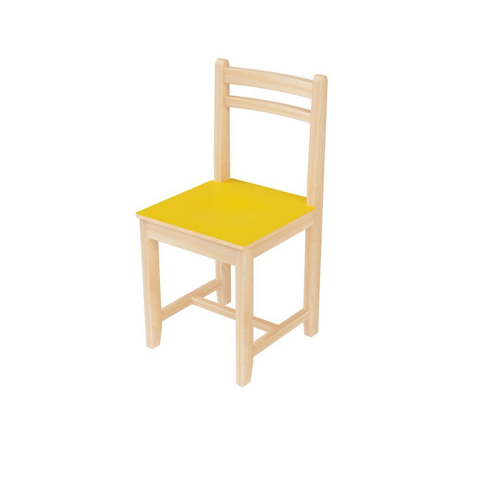 Edu Fun - Classic Plus Kids Chair - Yellow - 35 cm