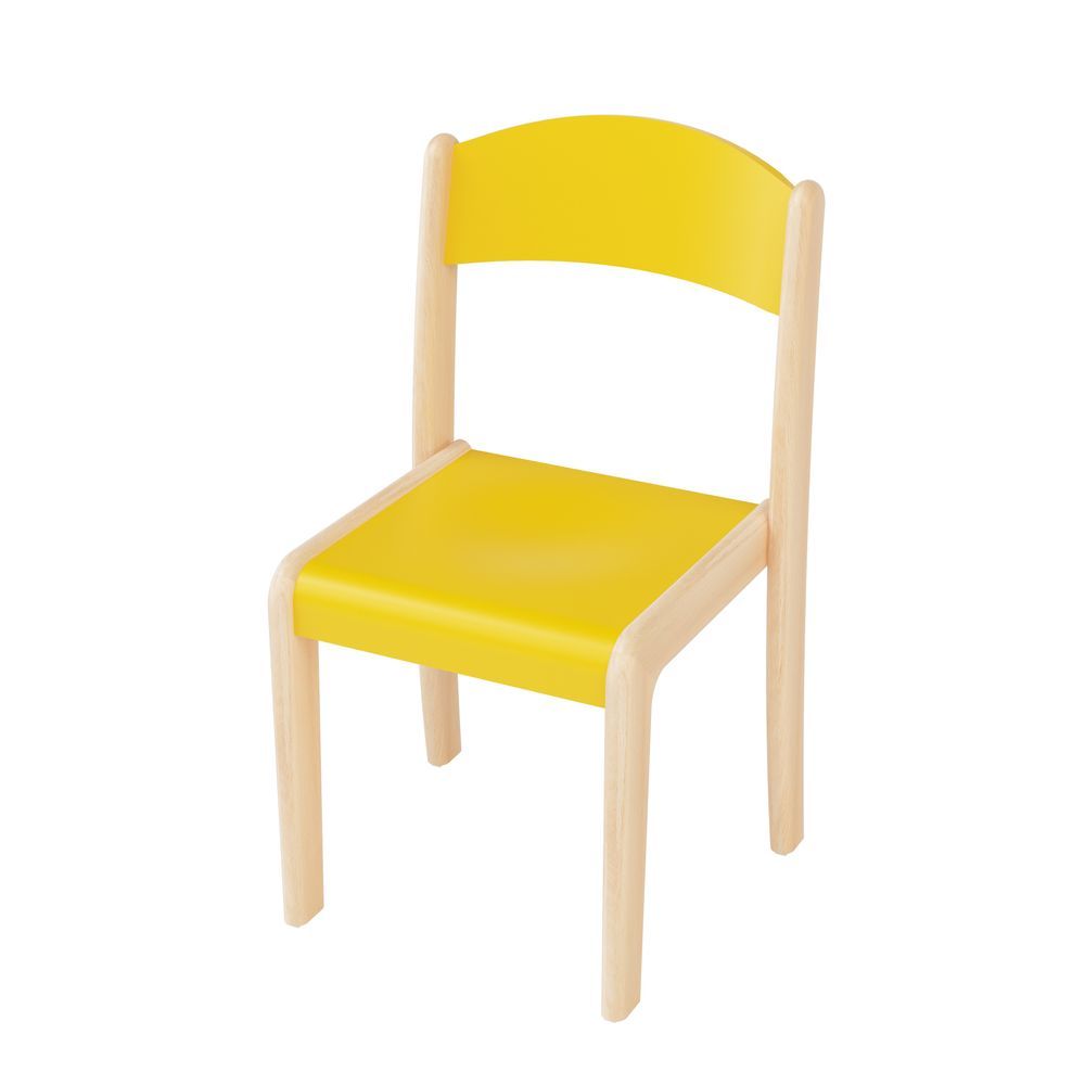 Edu Fun - Deluxe Kids Chair - Yellow - 35 cm