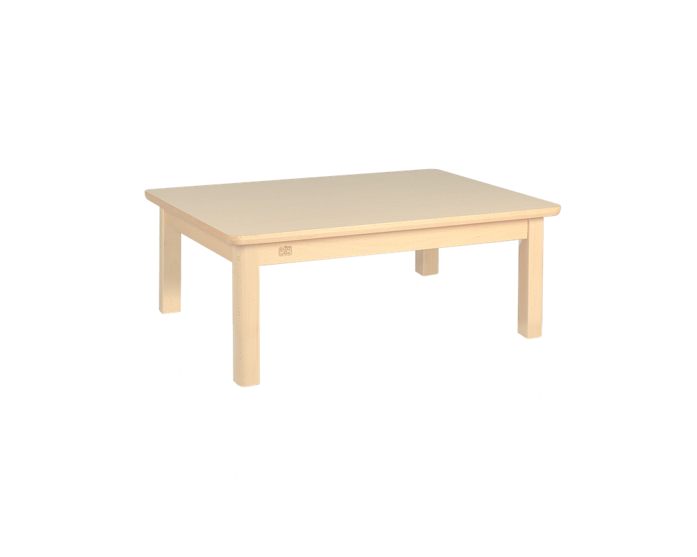 Edu Fun - Elegance Rectangular Table With 4 Legs - Woody - 40 cm