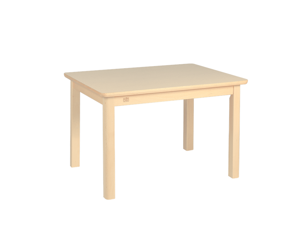 Edu Fun - Elegance Rectangular Table With 4 Legs - Woody - 59 cm