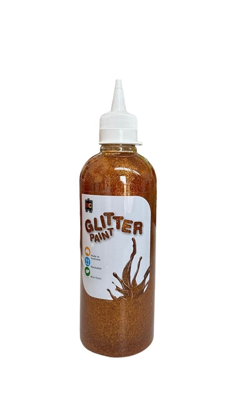 Edu Fun - Glitter Paint - Gold - 500 ml