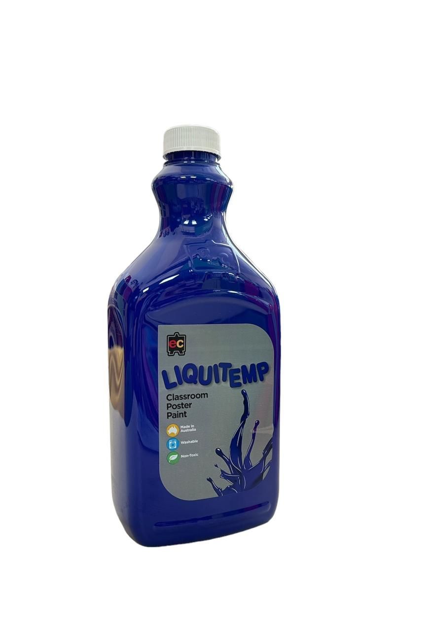 Edu Fun - Liquitemp Classroom Poster Paint - Brilliant Blue - 2 L