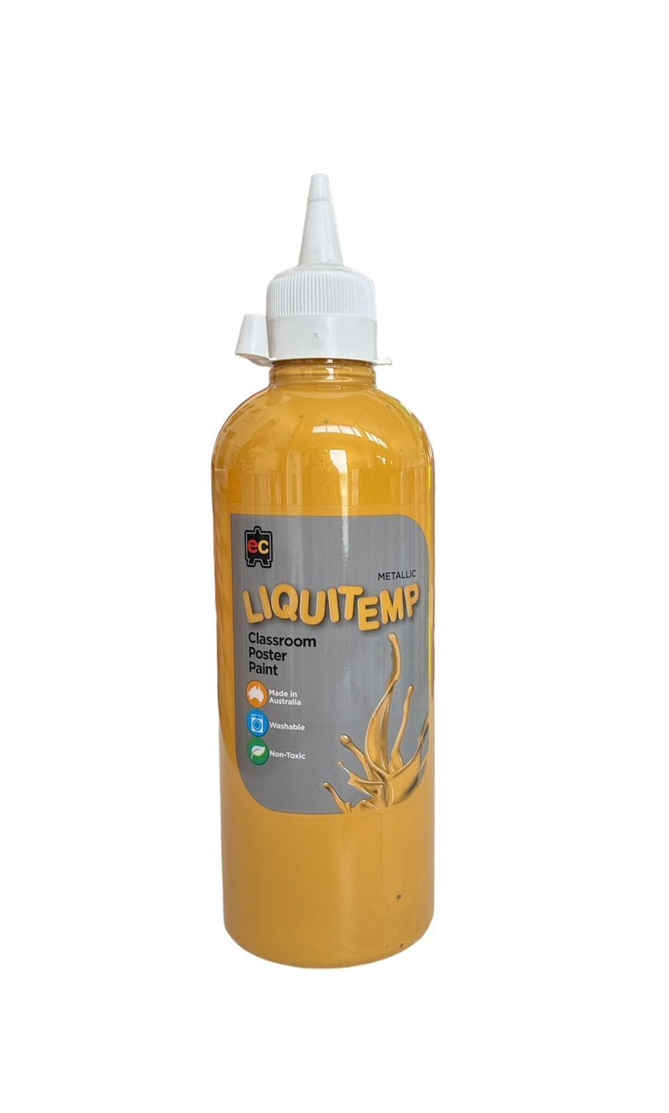 Edu Fun - Metallic Liquitemp Classroom Poster Paint - Gold - 500 ml