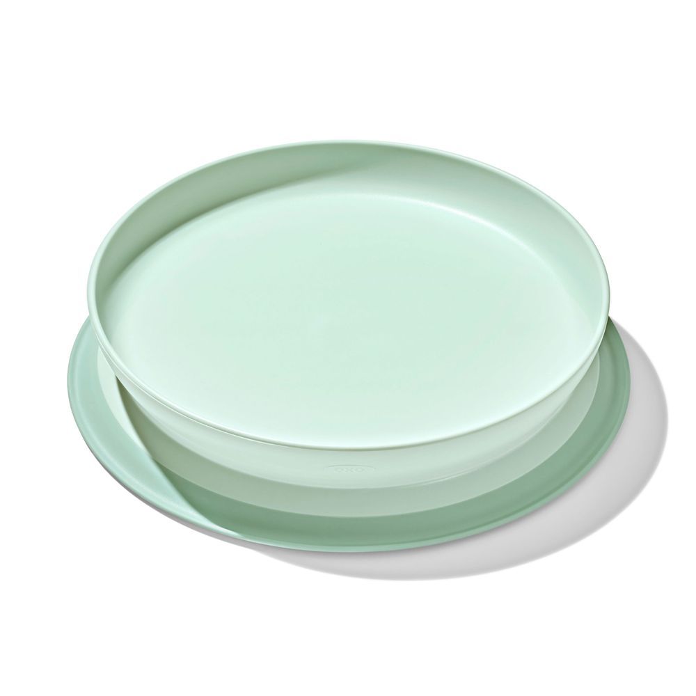 Oxo-Tot - Stick And Stay Suction Plate - Opal